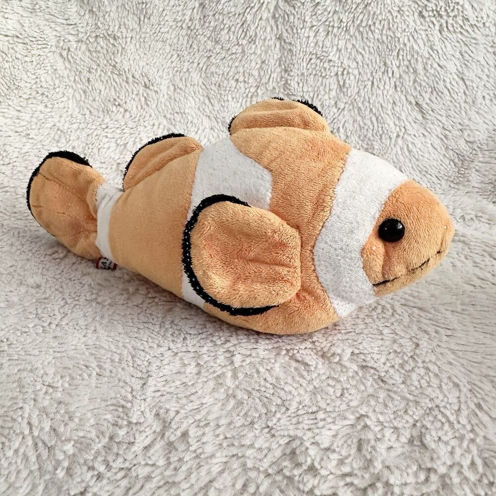 Douglas Cuddle Toys Orange Clownfish Fish 9” Stuffed Animal Aquarium